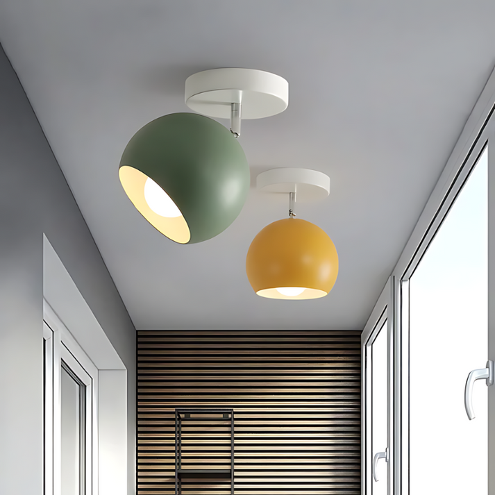 Luvano Deckenleuchte Macaron rund Aluminium