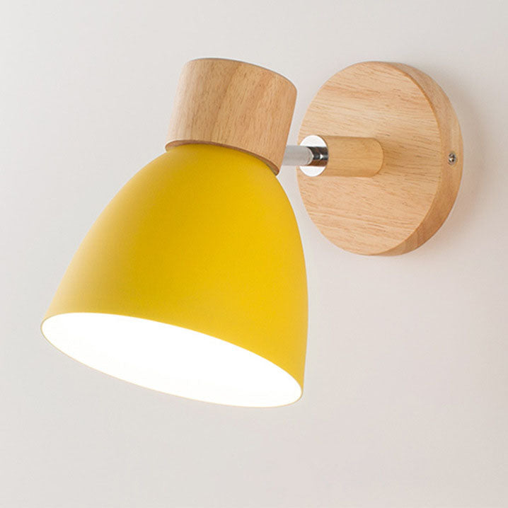 Luvano Wandleuchte Holz Eisen Macaron minimal