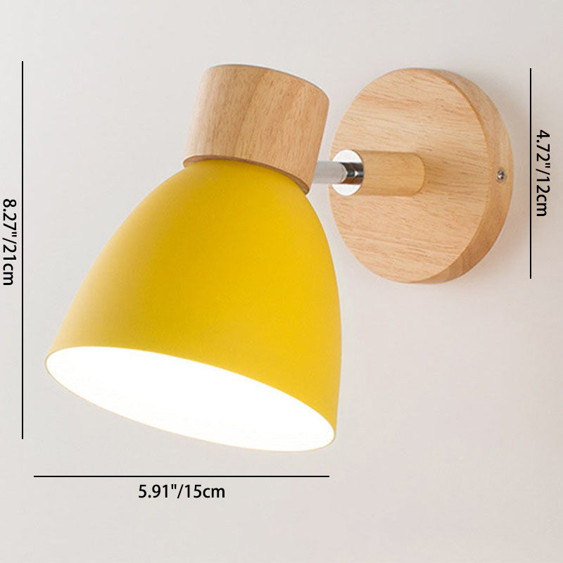 Luvano Wandleuchte Holz Eisen Macaron minimal