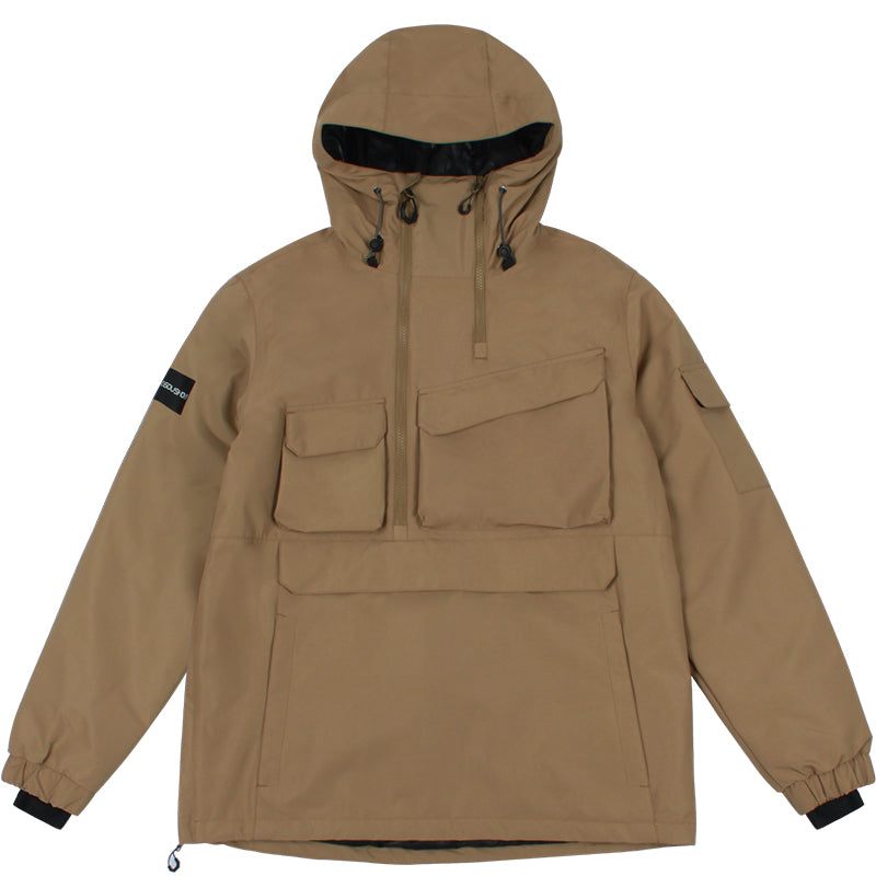 Gsou Snow Winter Action Anorak Cargo Snowboardjacke für Damen