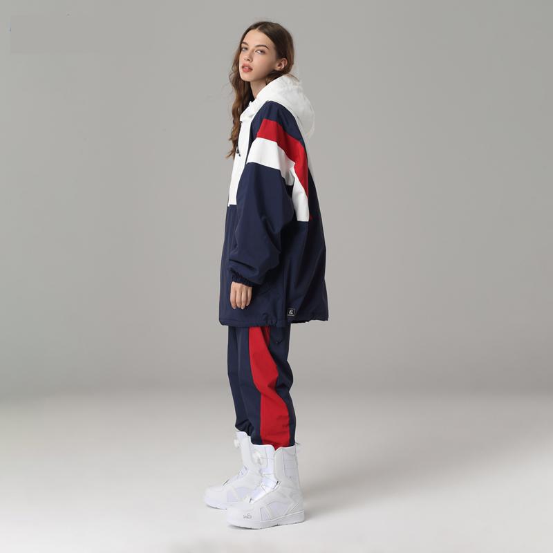 Searipe Unisex Snow Addict Mountain Zweiteiliger Winter-Schneeanzug für Damen und Herren