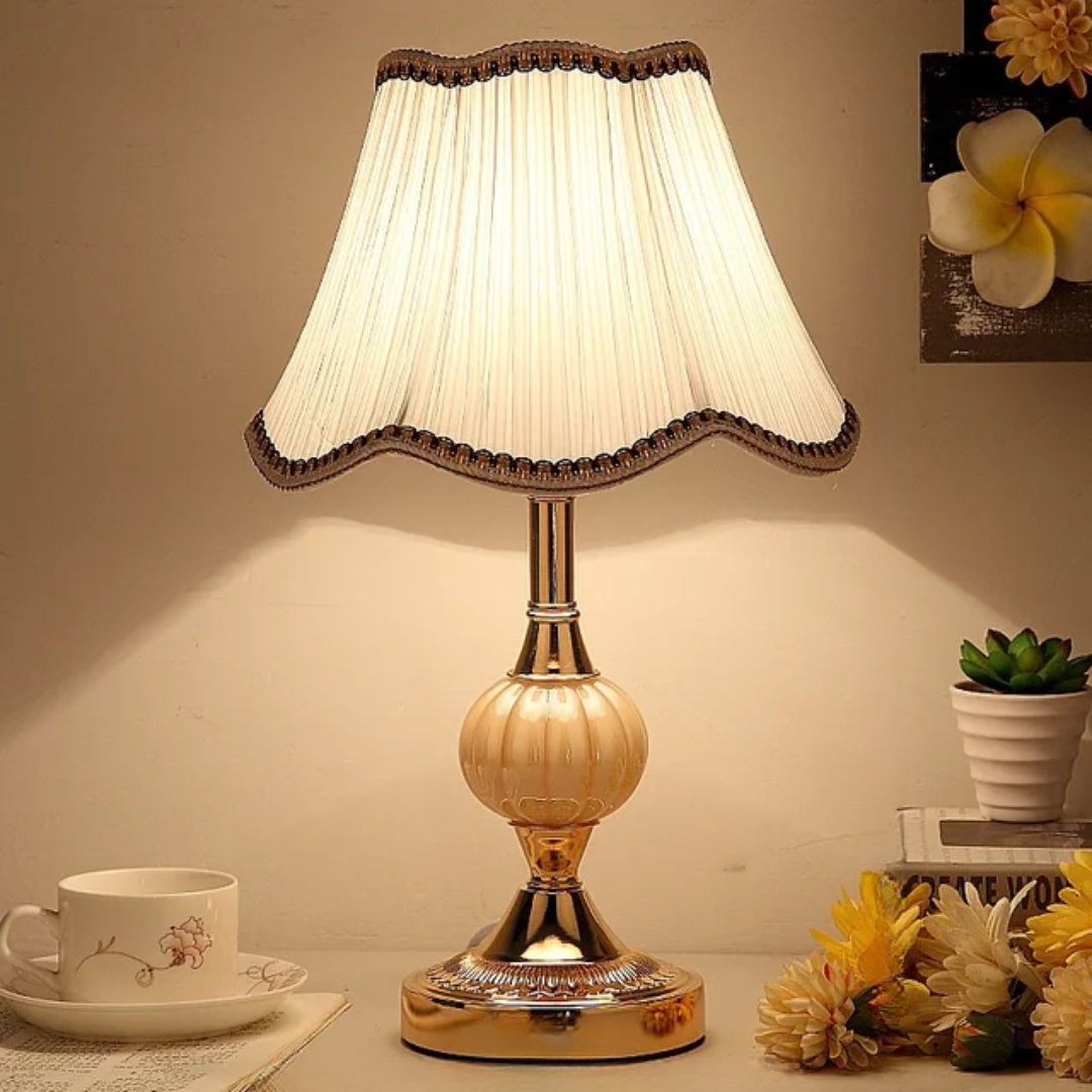 Luvano Tischleuchte Vintage floral skandinavisch