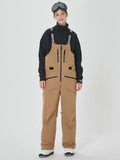 Damen Mountain Freerider Swag Cargo Snowboard Bib Overalls Baggy Snow Pants