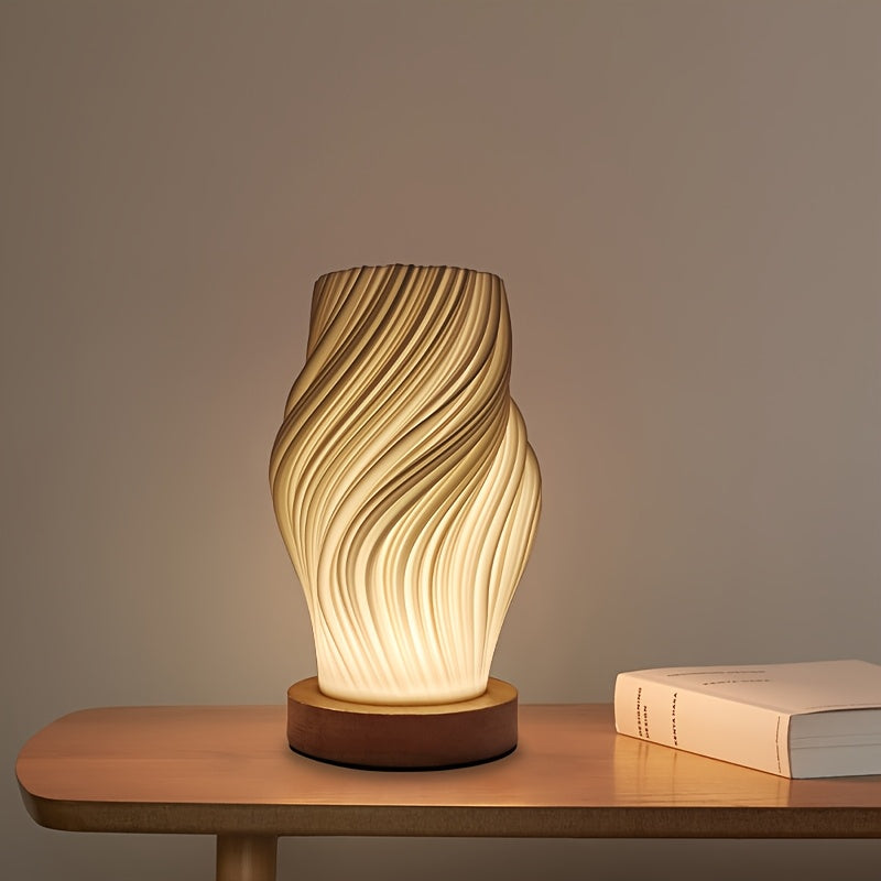 Luvano Tischleuchte Spirale LED dimmbar