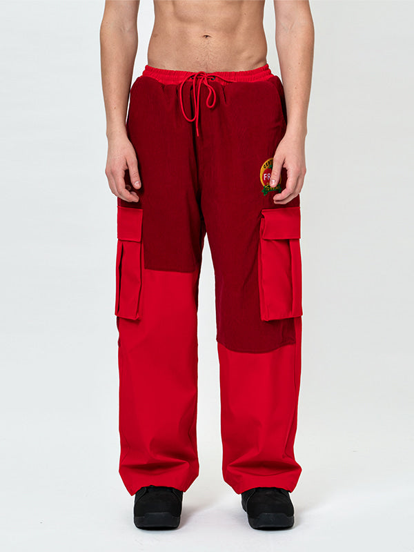 Snowall Herren Winter Warme Wasserdichte Hip-Hop Snowboardhose Cord