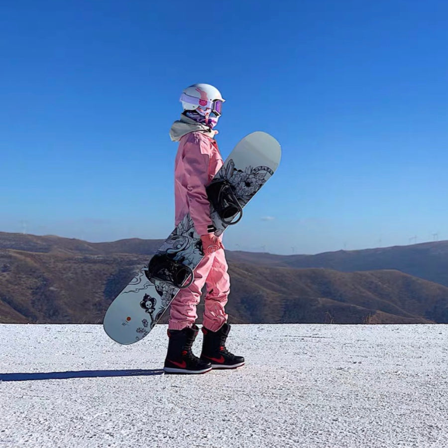Doorek Superb Damen-Einteiler-Skianzug in Pink, Winter-Schneeanzug
