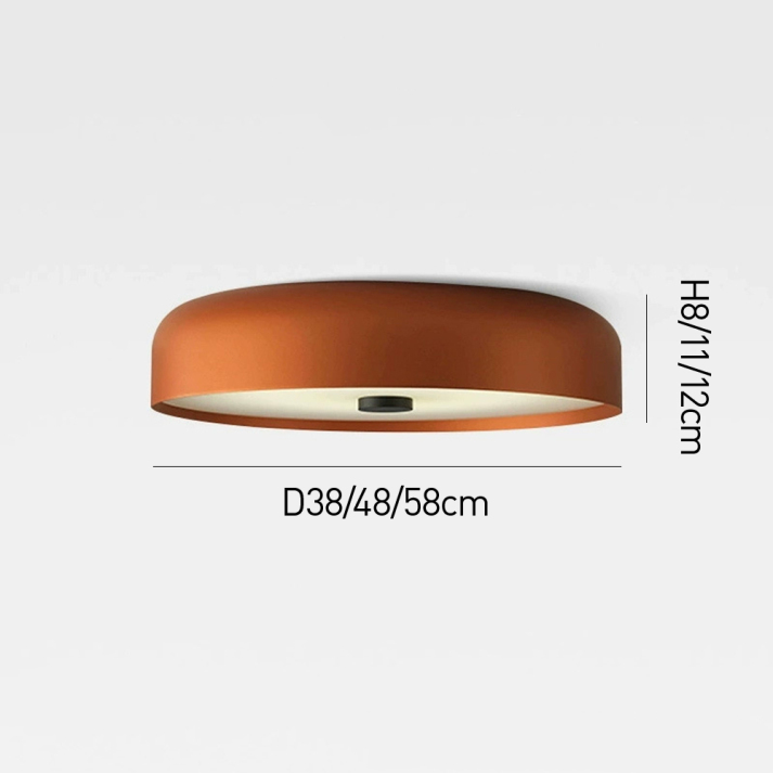 Luvano Deckenleuchte Retro Nordic LED flach