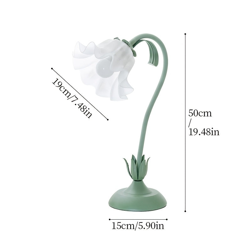 Luvano Tischleuchte floral USB Akzentlicht