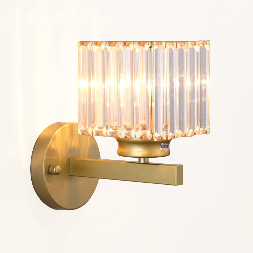 Luvano Wandleuchte Kristall Glas Eisen elegant