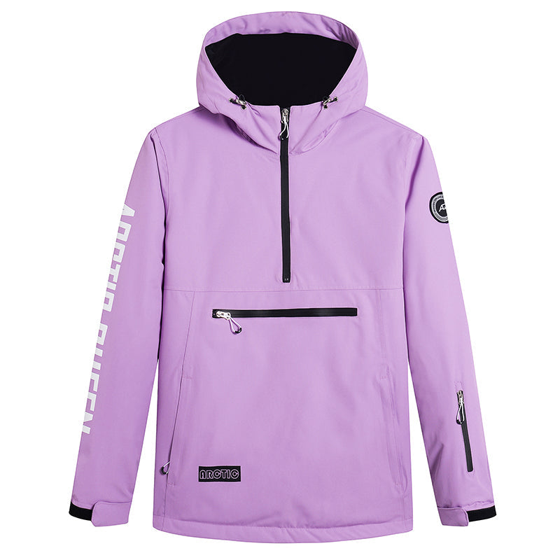 Damen Mountain Challenger Half-Zip Anorak-Schneejacke