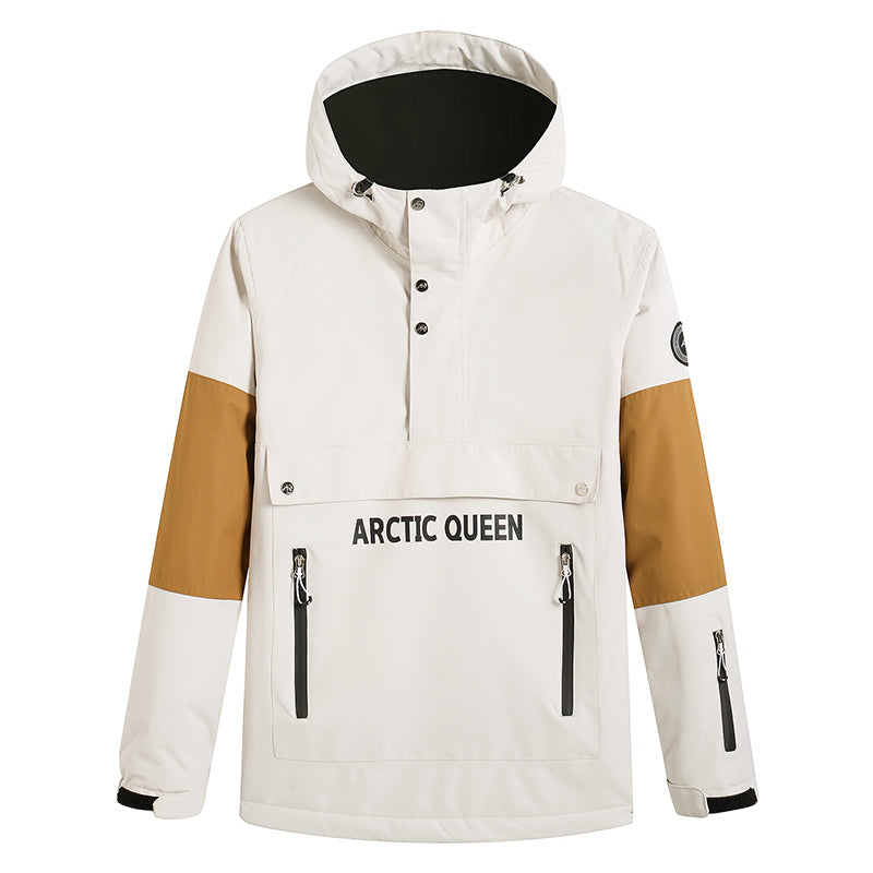 Damen Mountain Challenger Half-Zip Anorak-Schneejacke