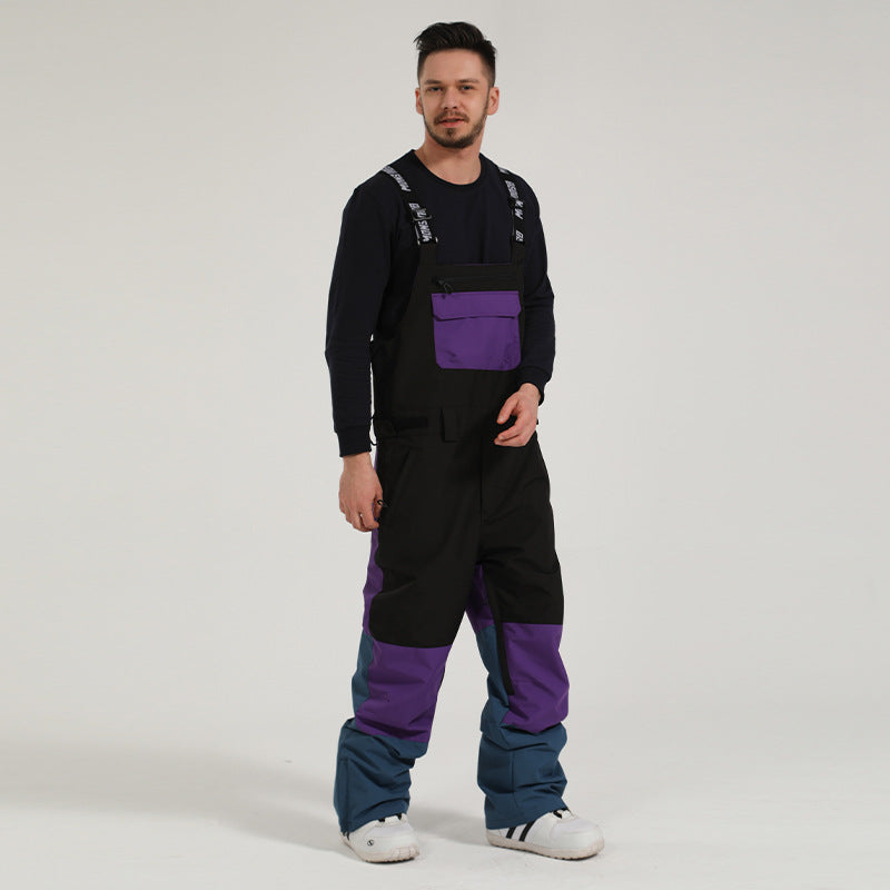 Backless one-piece ski pants