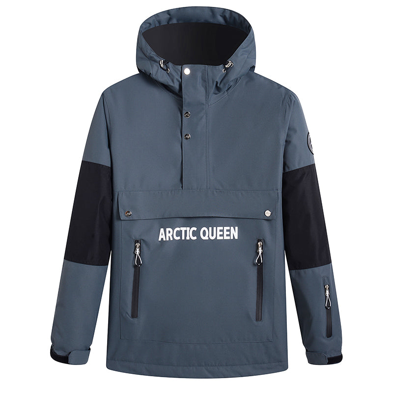 Mountain Challenger Herren-Anorak-Schneejacke mit halbem Reißverschluss