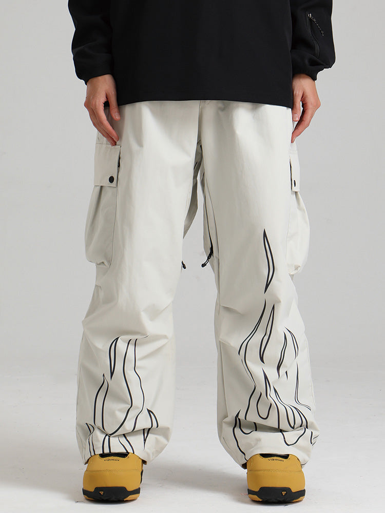 Gsou Snow Furious Spark Reflektierende Cargo-Schneehose für Damen