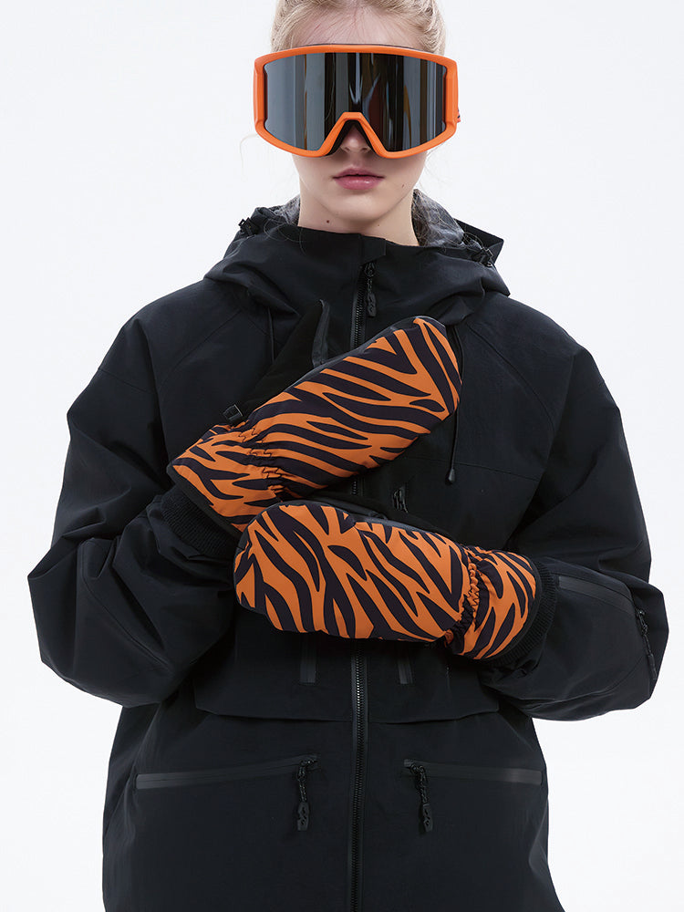 ChillVibe Grafik-Snowboardhandschuhe für Damen