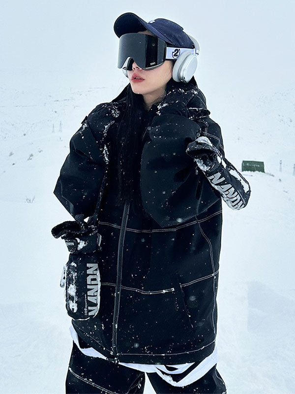 John Snow Damen-Snowjacke im urbanen Streetstyle-Look, locker sitzend