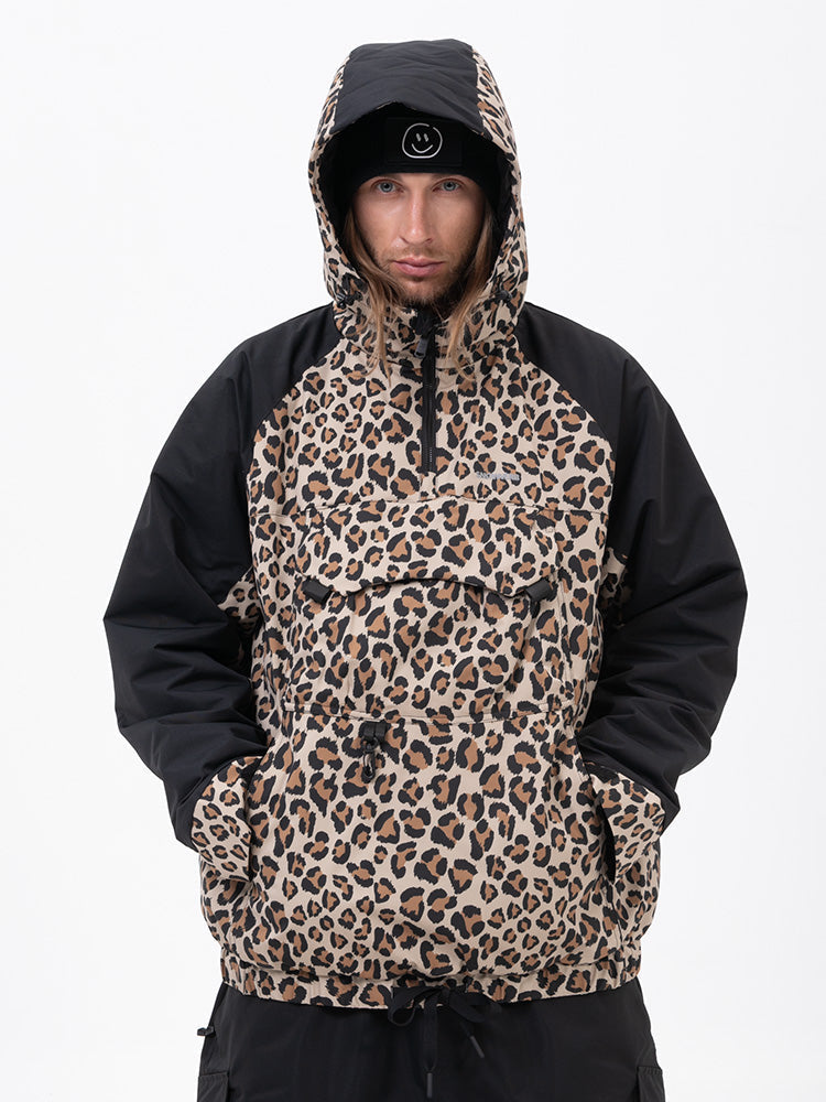 Herren Mountain Freestyle Cargo Pocket Bomber Camo Snowboardjacke