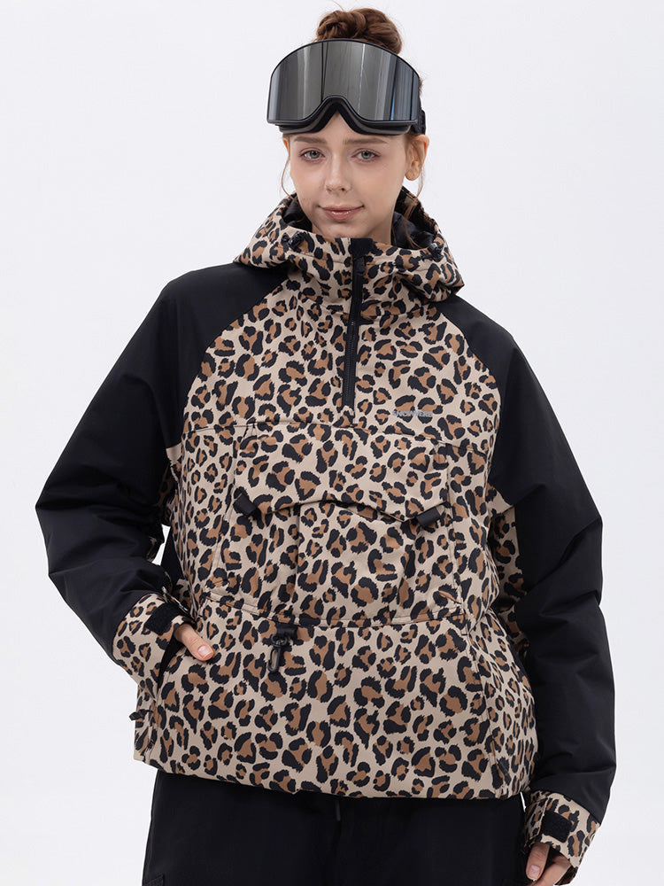 Damen Mountain Freestyle Cargo Pocket Bomber Snowboardjacke