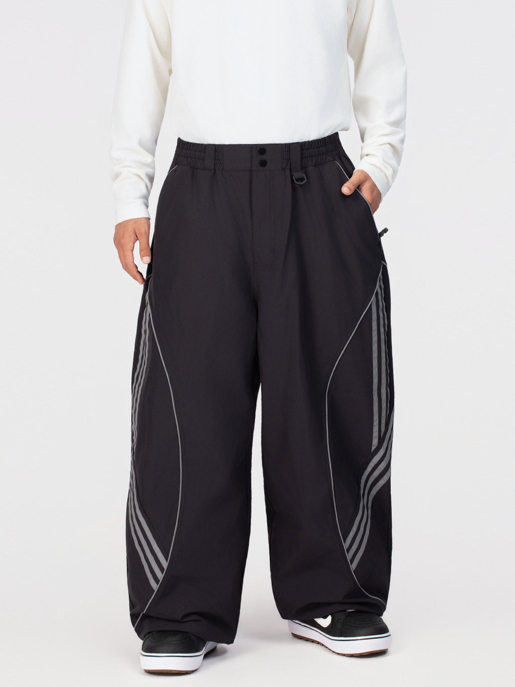 Nightline Park Rider Herren-Schneehose mit reflektierenden Kurven und lockerer Passform