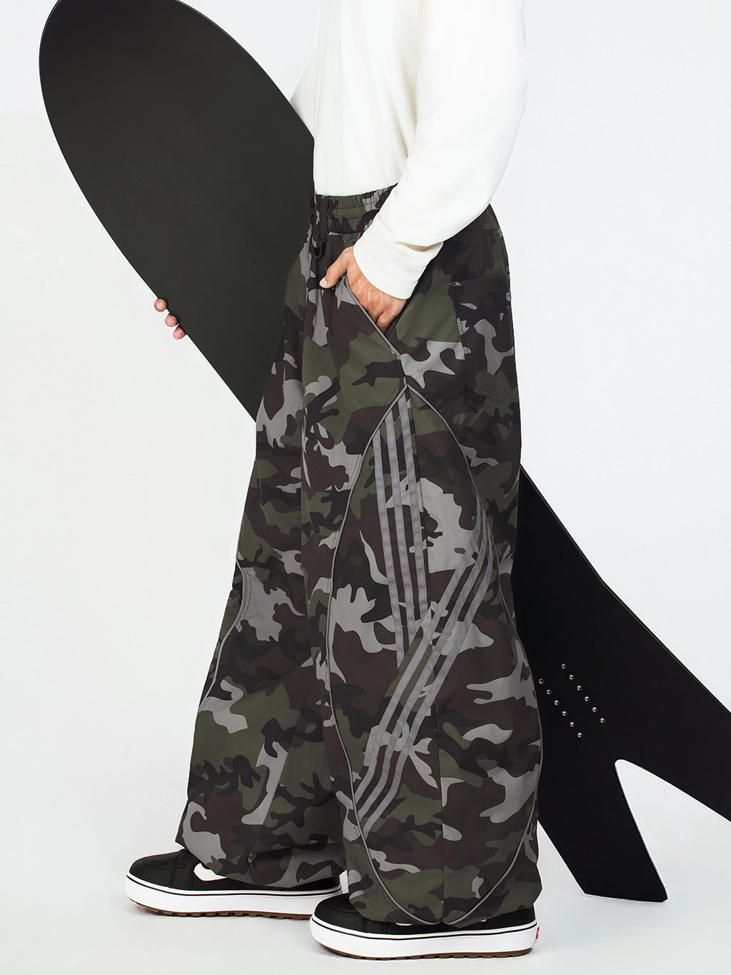 Nightline Park Rider Herren-Schneehose mit reflektierenden Kurven und lockerer Passform