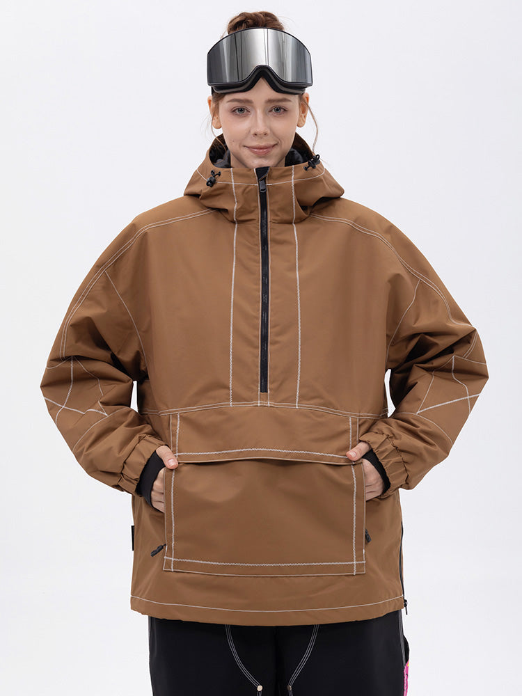 Mountain Vibe Streetstorm Pullover-Snowboardjacke für Damen – Ganzjahresjacke