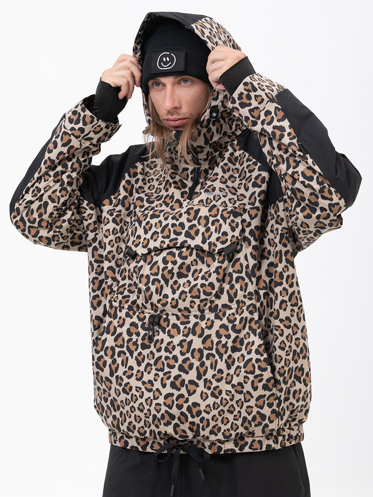 Herren Mountain Freestyle Cargo Pocket Bomber Camo Snowboardjacke