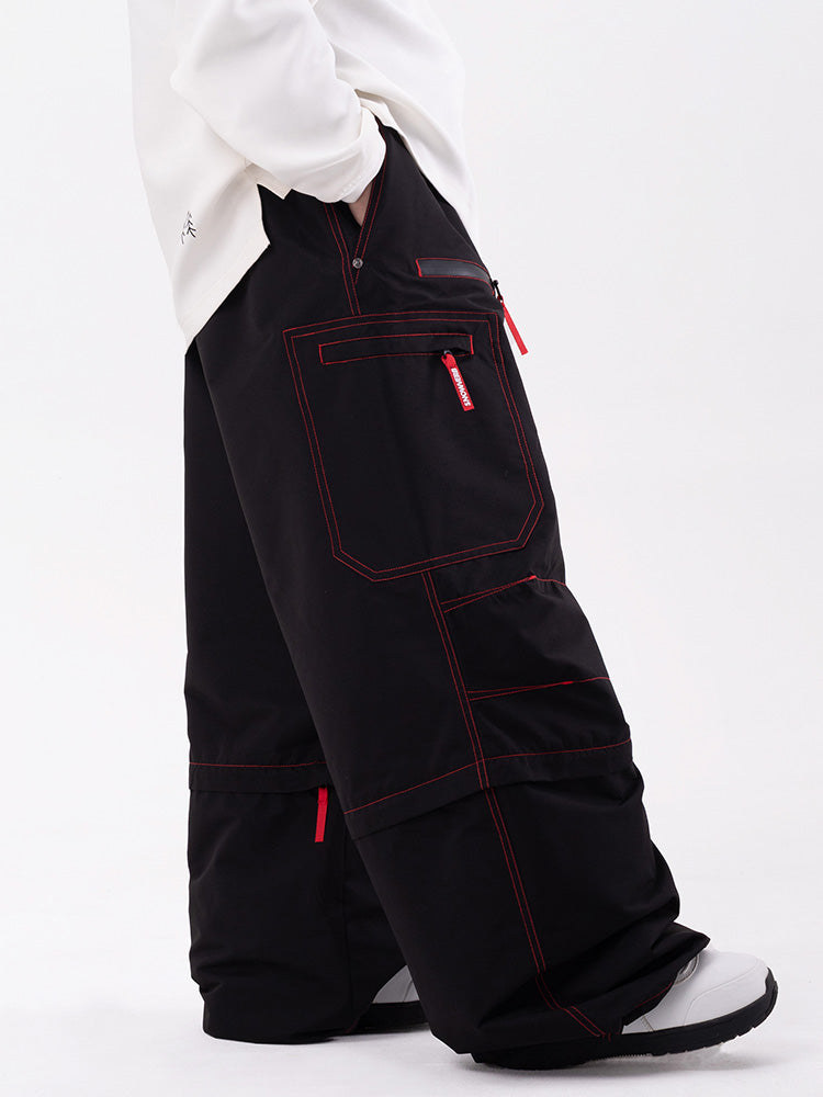 Damen Wild Soul Steeze HypeShred Baggy Utility Cargo Schneehose / Shorts