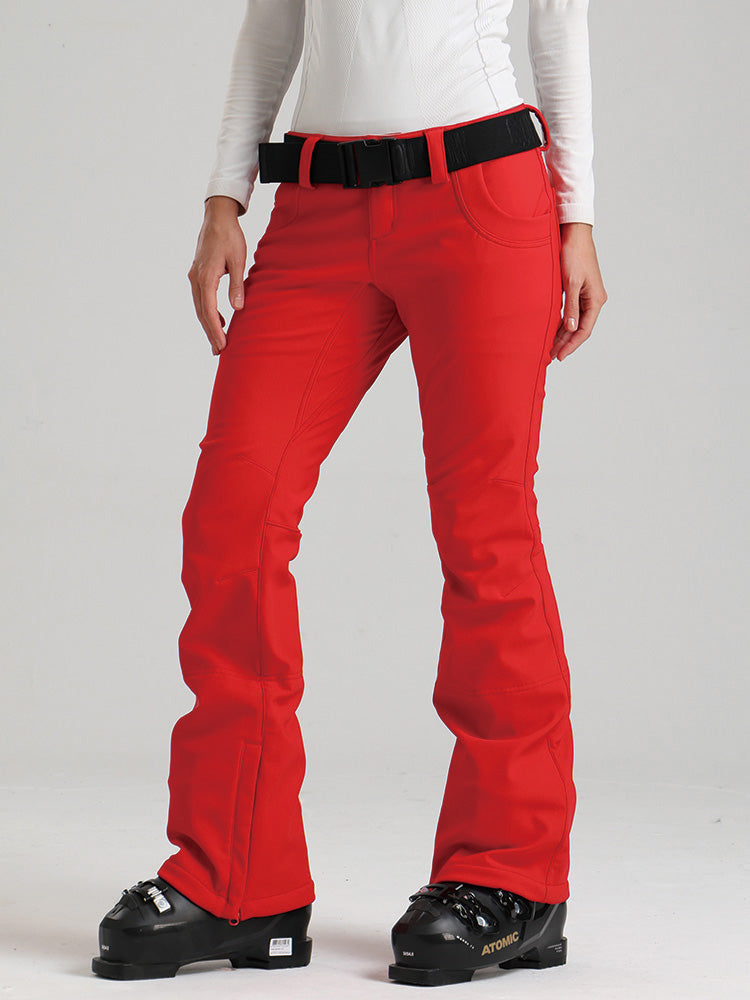 Gsou Snow Alpine Chic Flare Stretch-Skihose für Damen