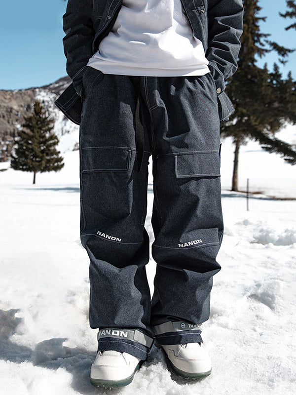 Damen-Snowboardhose Nandn Mountain Beast Denim Prime Baggy