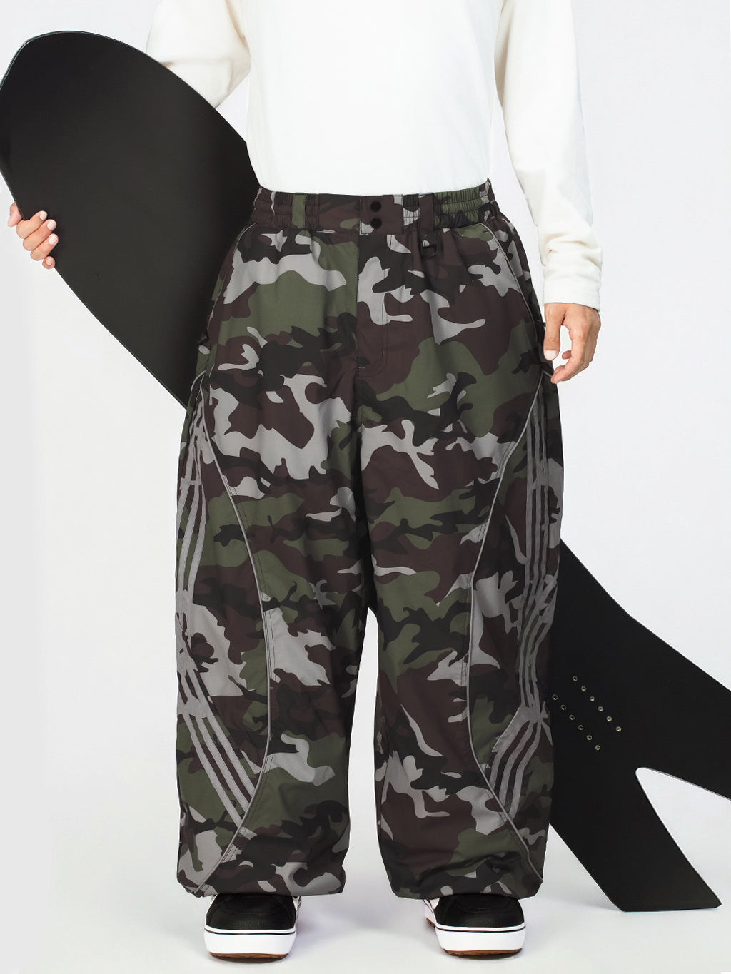 Nightline Park Rider Herren-Schneehose mit reflektierenden Kurven und lockerer Passform