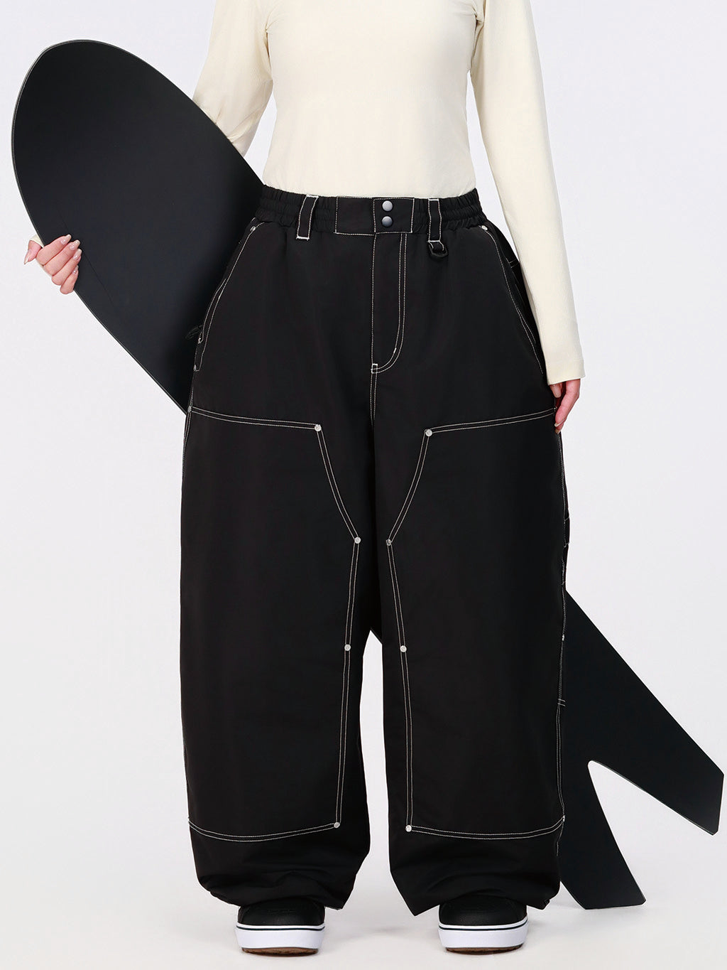 UrbanCraft Utility Freeride Baggy Snowboardhose für Damen mit verstärkten Einsätzen