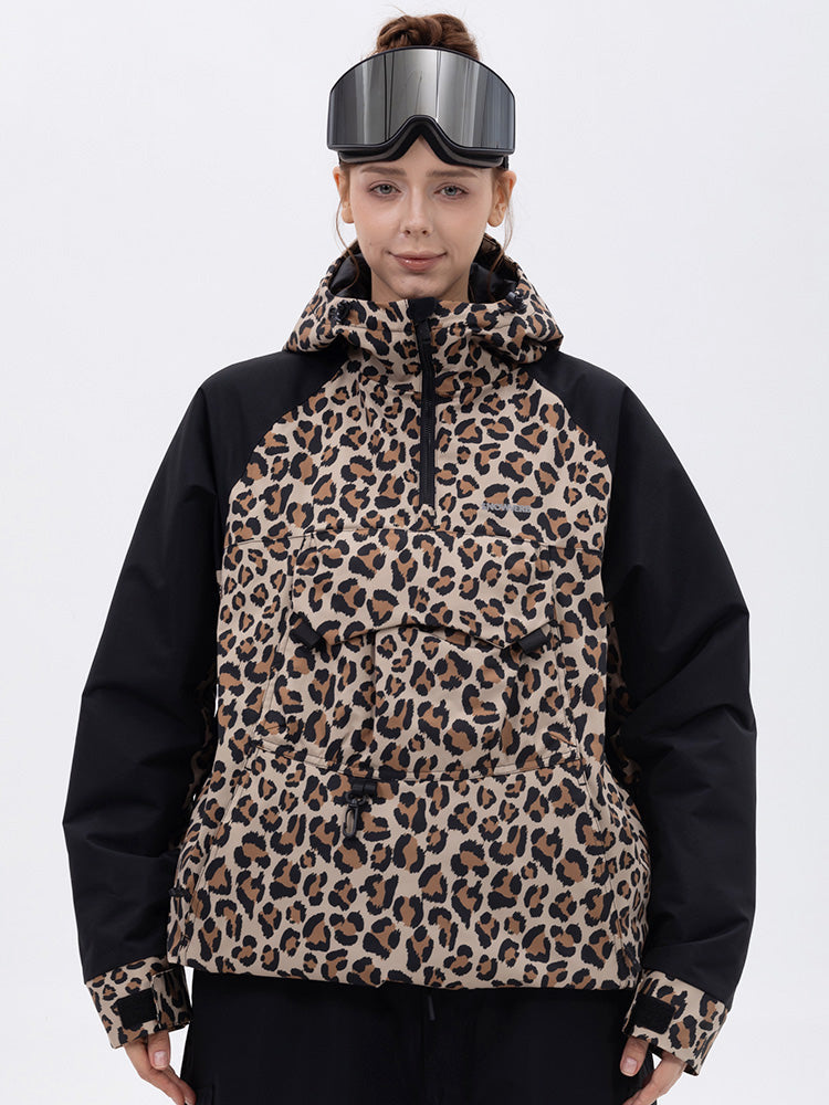 Damen Mountain Freestyle Cargo Pocket Bomber Snowboardjacke