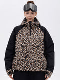 Damen Mountain Freestyle Cargo Pocket Bomber Camo Snowboardjacke