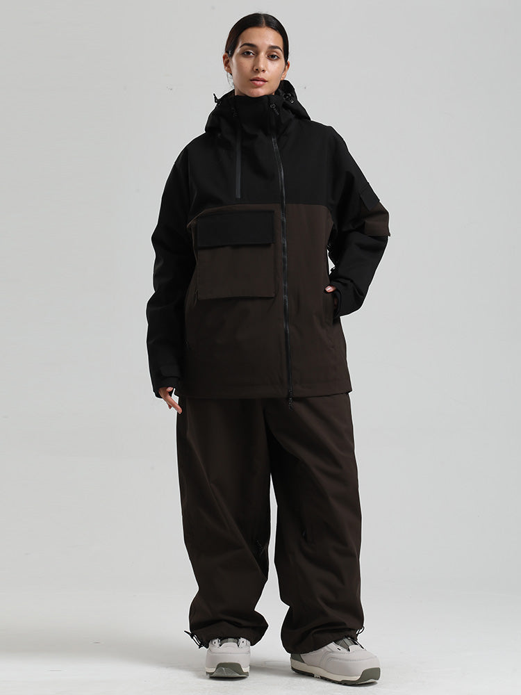 Gsou Snow Terrain Flow FlexZip Hybrid Cargo Snowboardanzüge für Damen