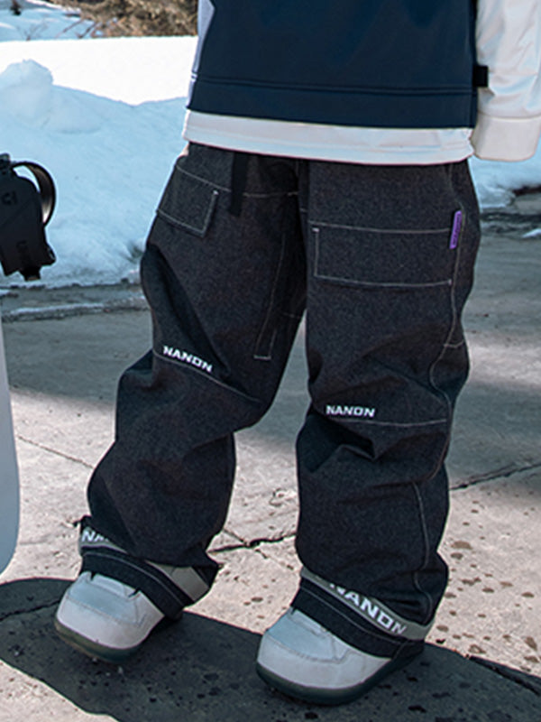 Damen-Snowboardhose Nandn Mountain Beast Denim Prime Baggy