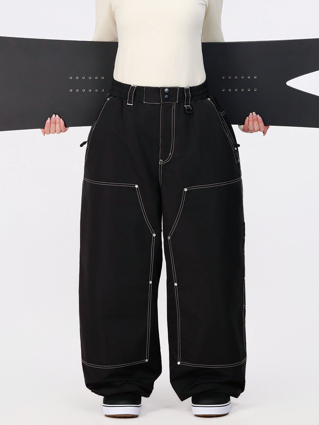 UrbanCraft Utility Freeride Baggy Snowboardhose für Damen mit verstärkten Einsätzen