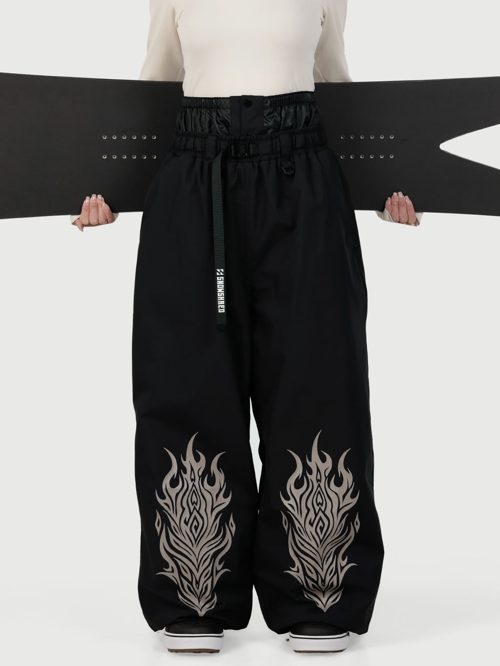Hyper Beast Damen Strapazierfähige Allzweck-Freestyle-Schneehose im Baggy-Stil
