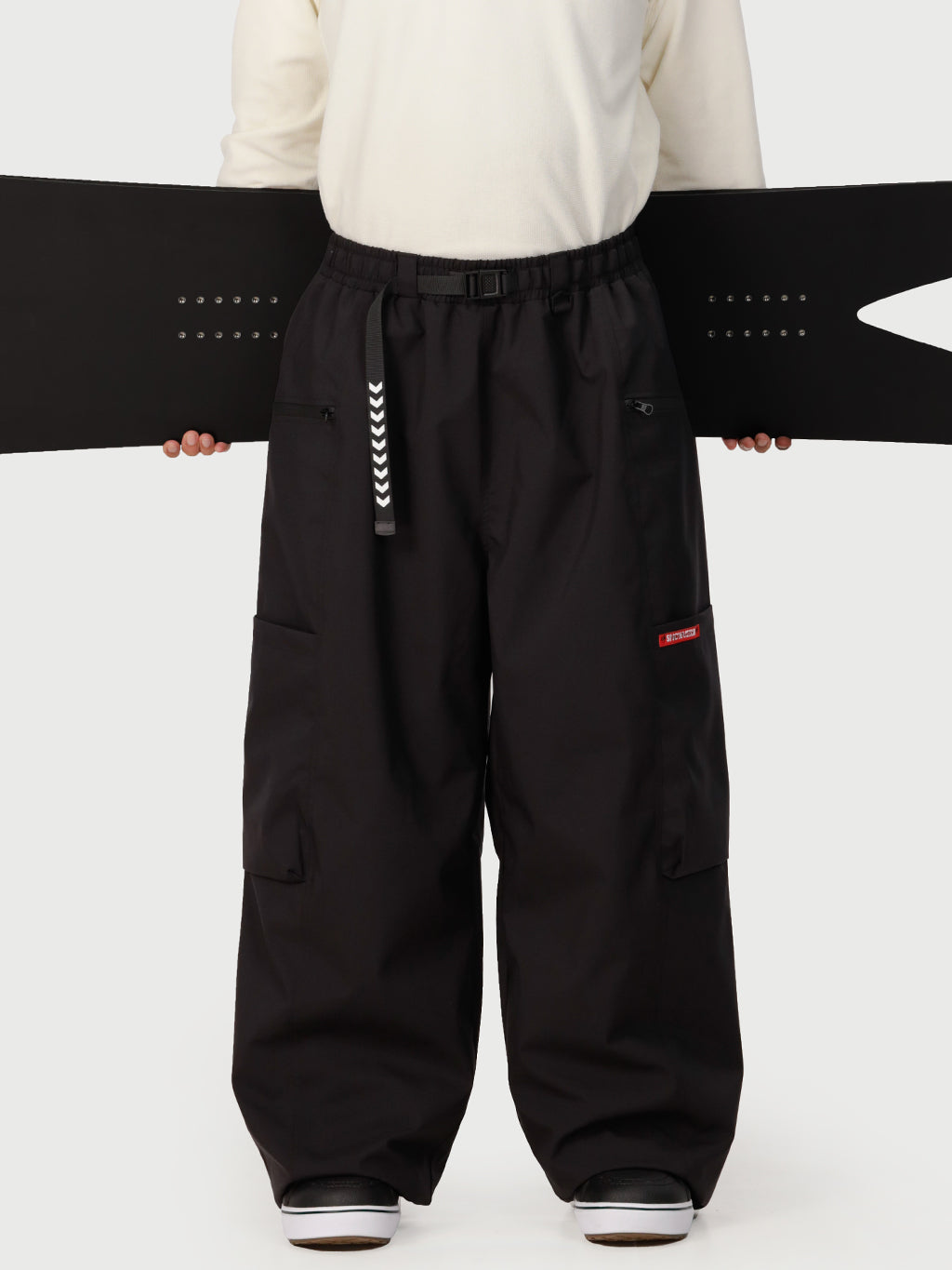 Techline Herren Strapazierfähige Stretch Utility Cargo Skihose – Baggy Freestyle Passform