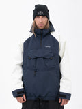 Herren Mountain Freestyle Cargo Pocket Pullover Bomber Snowboardjacke