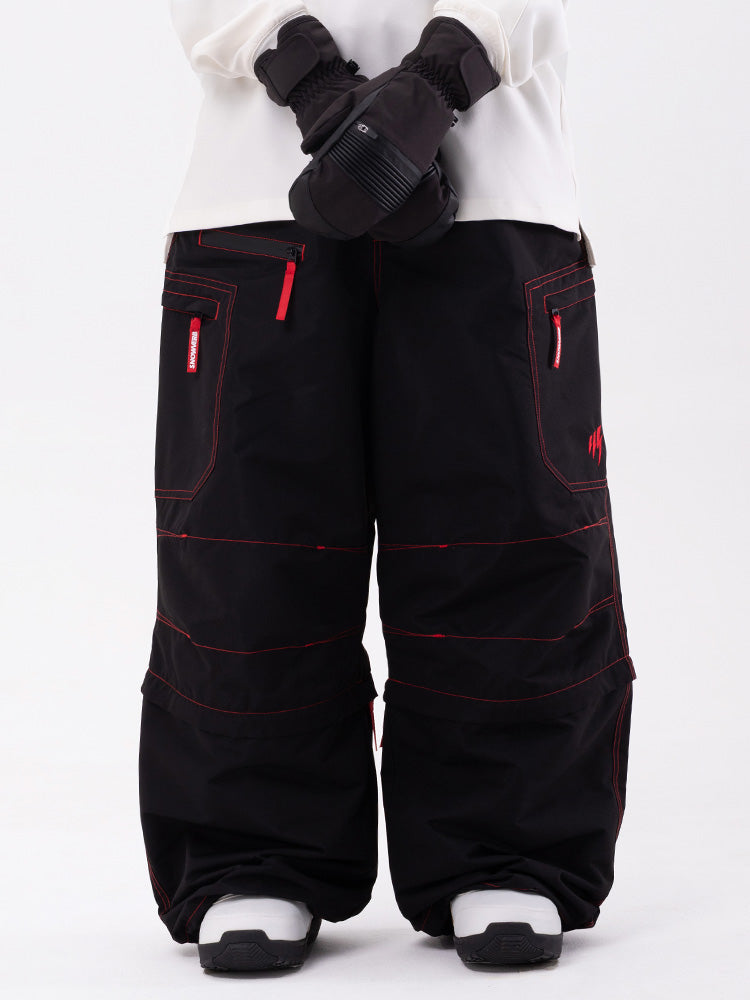 Wild Soul Steeze HypeShred Baggy Utility Cargo Schneehose / Shorts für Herren