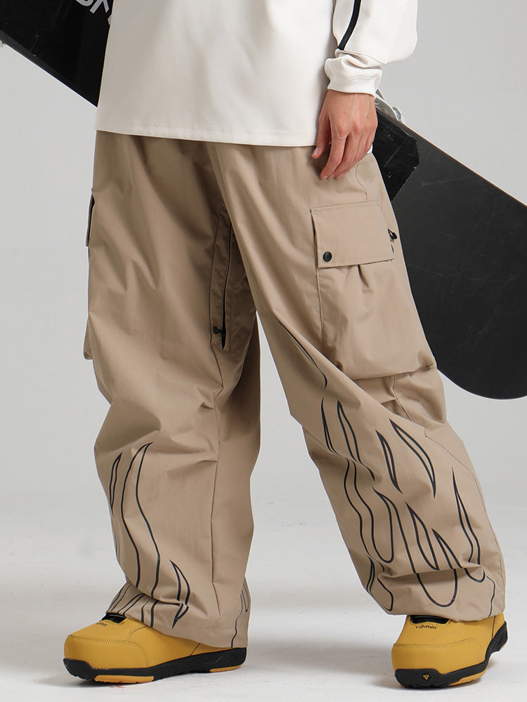 Gsou Snow Furious Spark Reflektierende Cargo-Schneehose für Damen