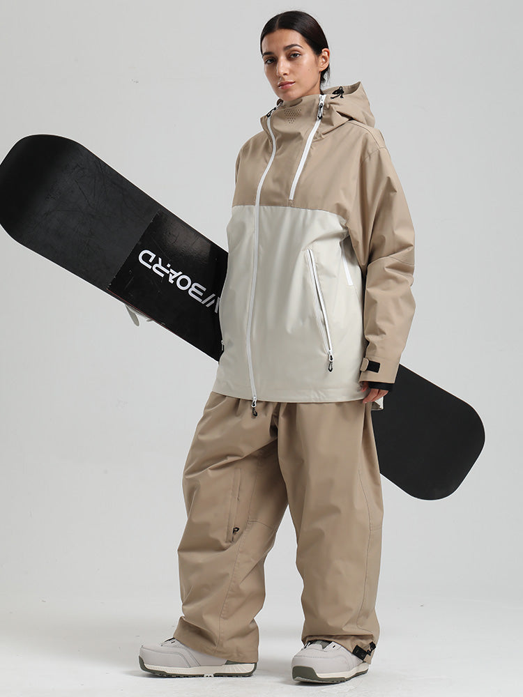 Gsou Snow HyperDrive Ganzjahres-Skianzug für Damen mit Farbblock-Design