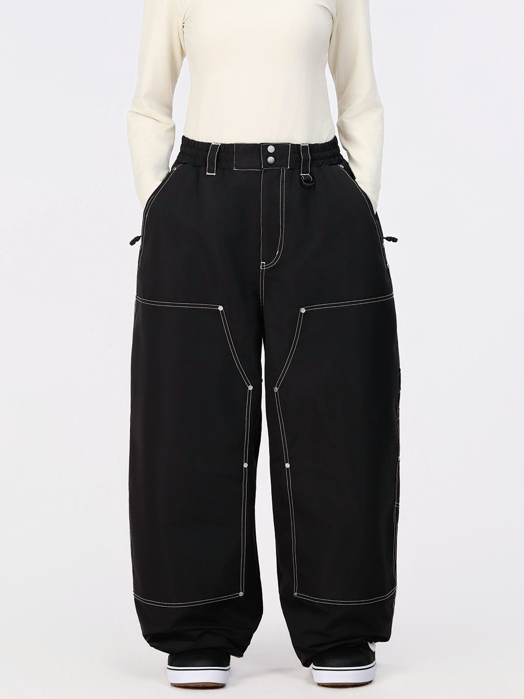 UrbanCraft Utility Freeride Baggy Snowboardhose für Damen mit verstärkten Einsätzen