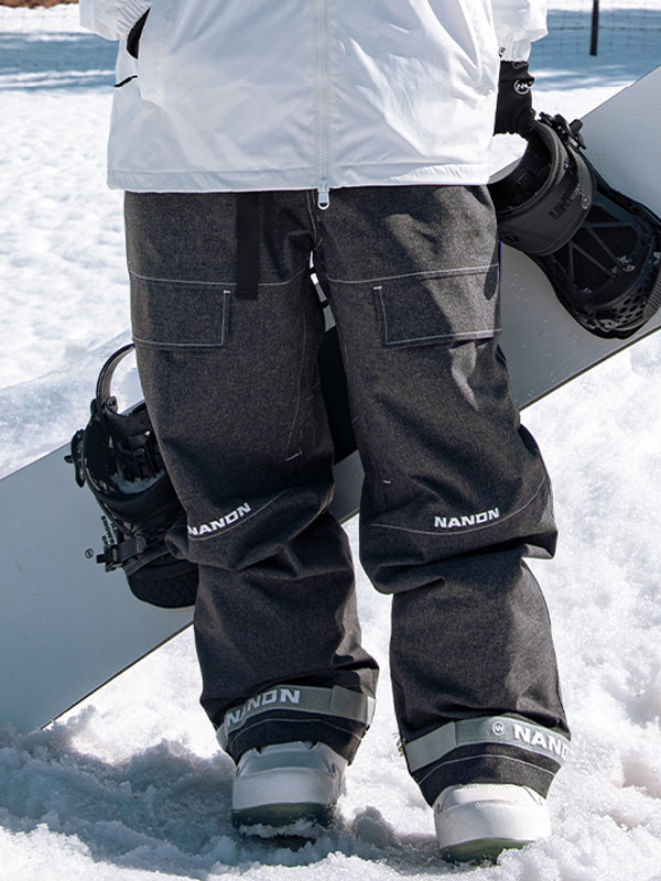 Damen-Snowboardhose Nandn Mountain Beast Denim Prime Baggy