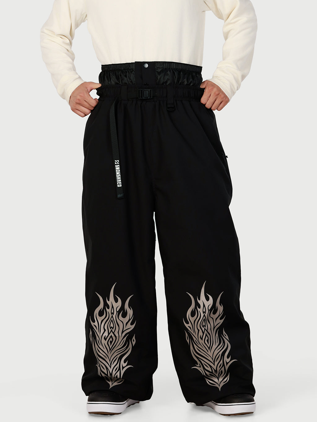 Hyper Beast Herren Strapazierfähige Allzweck-Freestyle-Skihose im Baggy-Stil