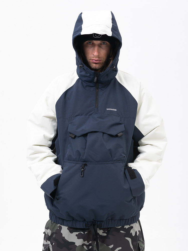 Herren Mountain Freestyle Cargo Pocket Bomber Camo Snowboardjacke