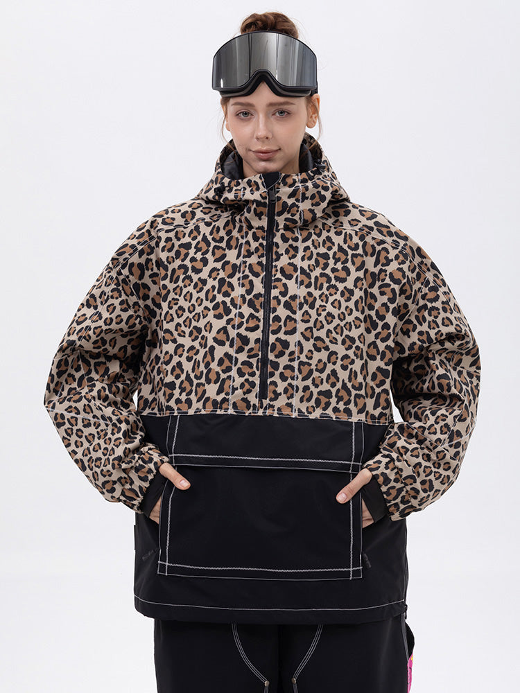 Damen-Snowboardjacke Mountain Vibe Streetstorm Pullover Camo – Ganzjahresjacke