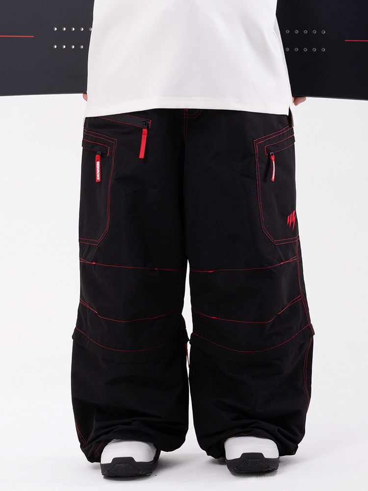 Wild Soul Steeze HypeShred Baggy Utility Cargo Schneehose / Shorts für Herren