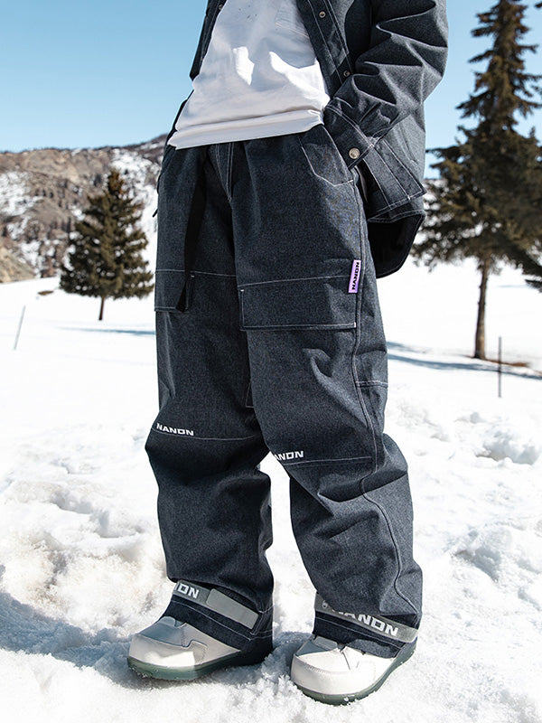 Nandn Mountain Beast Denim Prime Baggy Snowboardhose für Herren