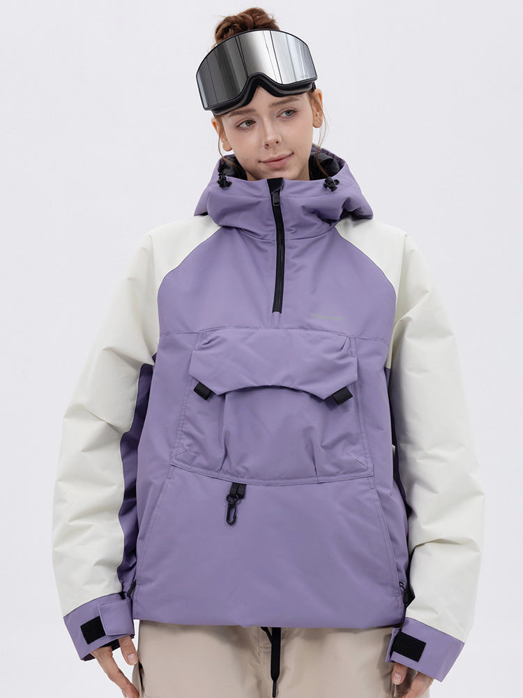 Damen Mountain Freestyle Cargo Pocket Bomber Snowboardjacke